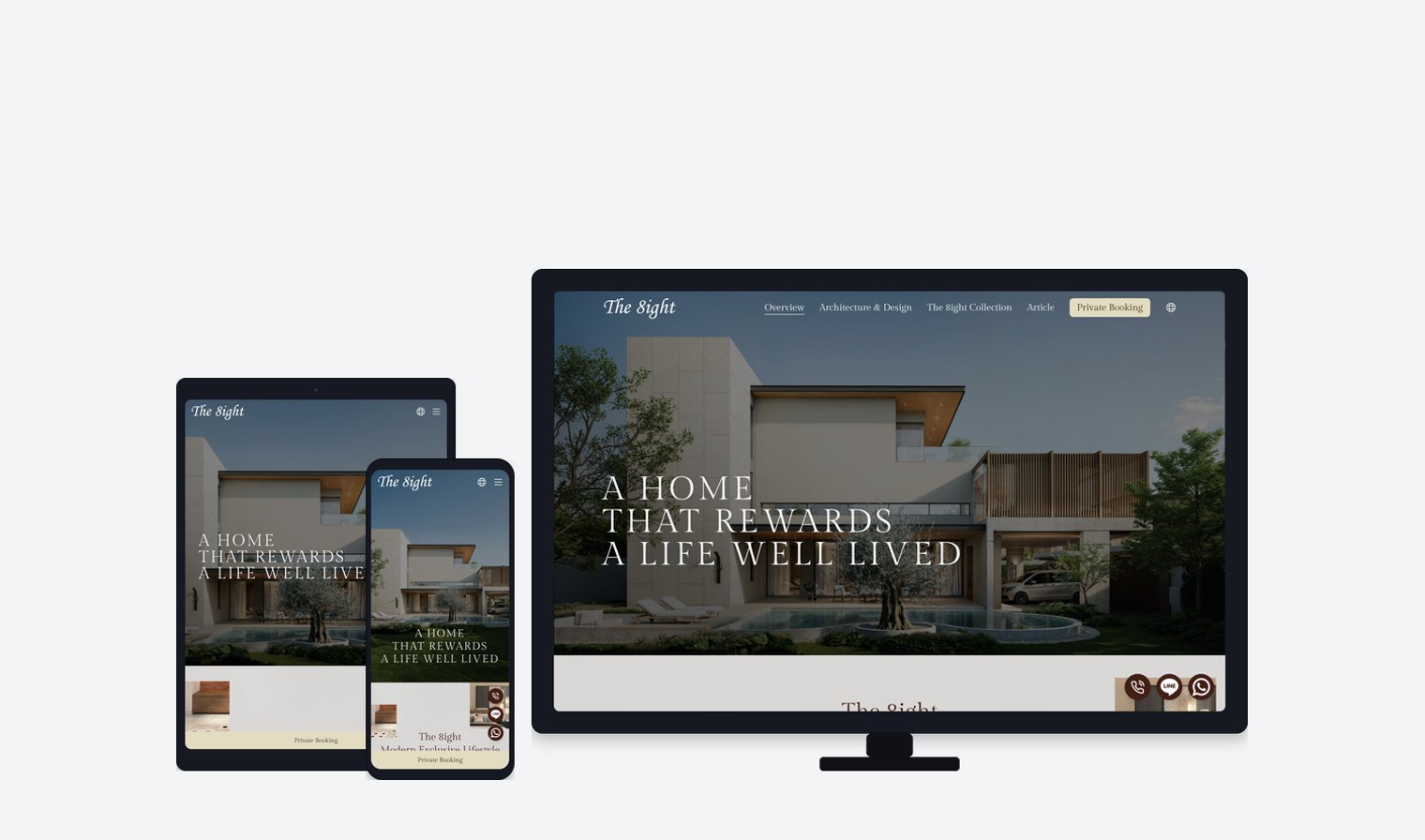 Web mockup for the8ightbycsre.com