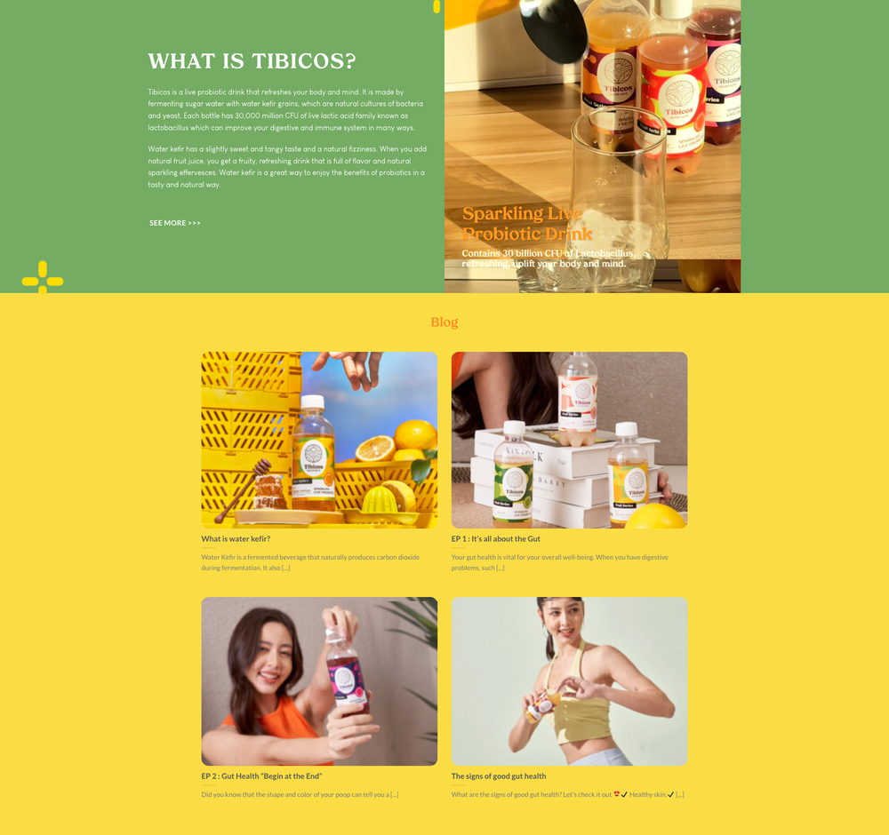 Tibicos Sparkling homepage